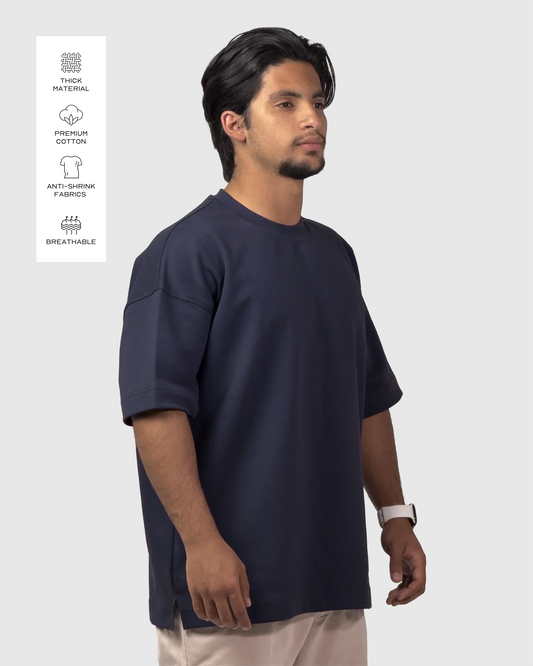 Linear Premium Oversized | Navy Blue