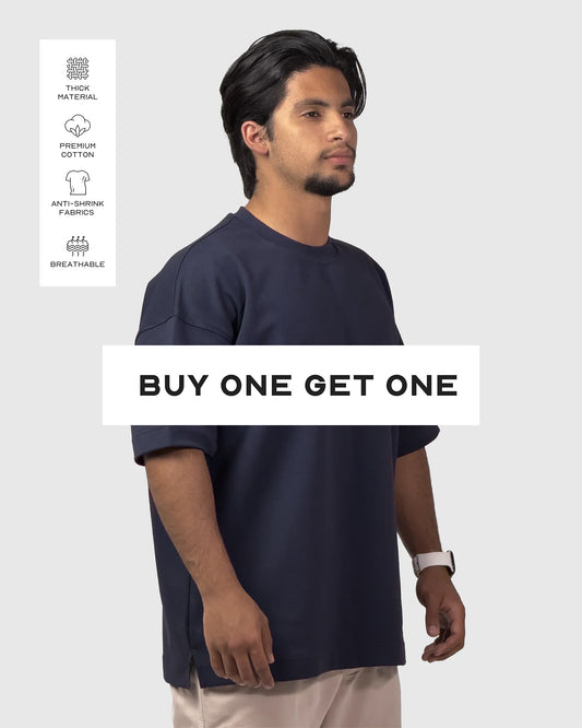 Linear Premium Oversized | Navy Blue